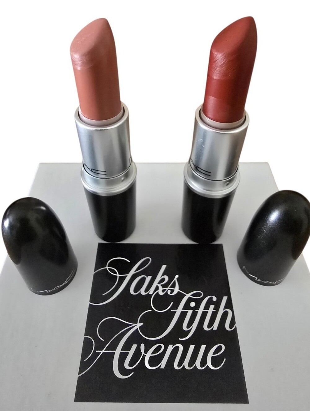 MAC Matte Lipstick Set ~ 646 Marrakesh Matte & 605 Honeylove Matte